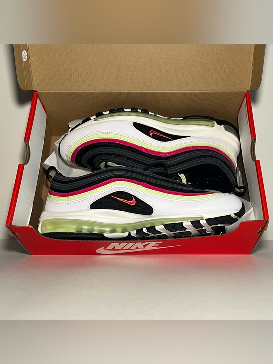 Nike Air Max 97 “WORLD TOUR” Black, White, Pink and Lime Sneakers main image 9